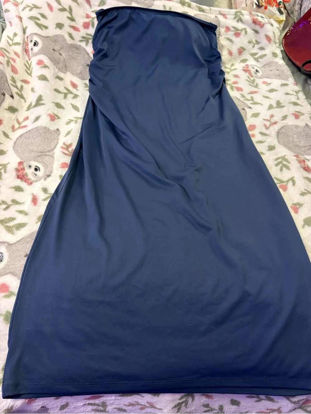 Long Navy Blue Women's Skirt